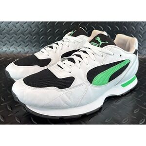 Puma Proclaim White Black Green 369602-02 Mens athletic sneakers size 11.5
